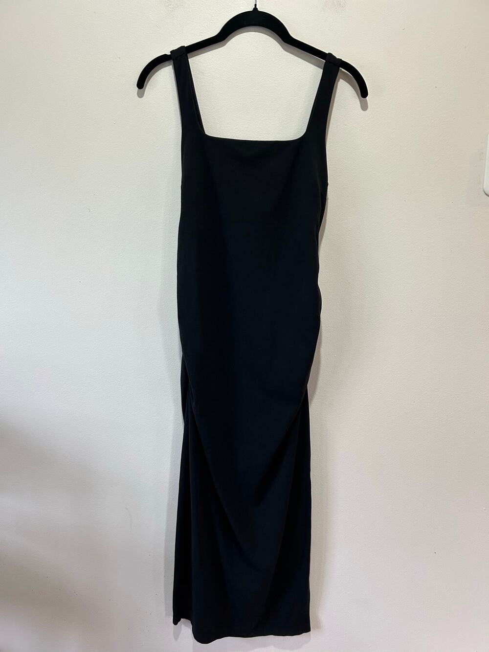 CRZ Yoga black dress size XS tank bodycon long tight stretchy athleisure